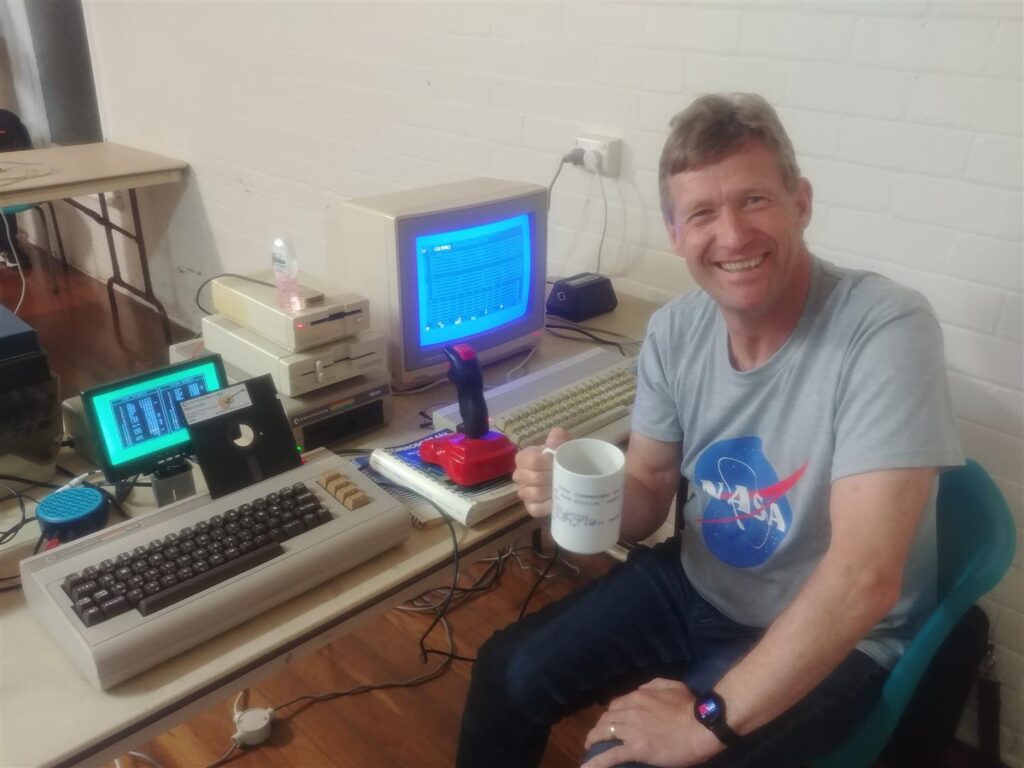 Steve Smit with C64